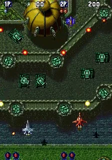 Aero Fighters gameplay screen