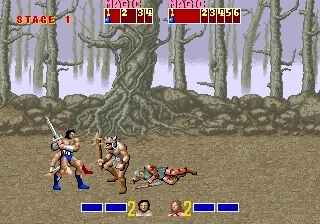 Golden Axe gameplay screen