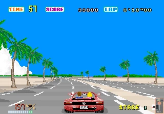 Pantalla de Out Run