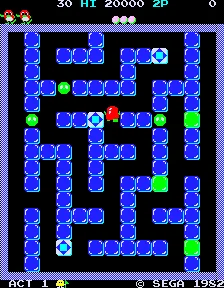Pengo gameplay screen
