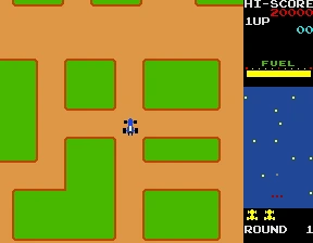 Pantalla de Rally-X