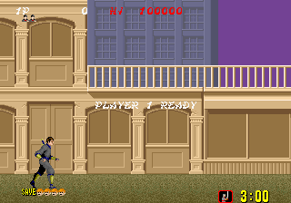 Shinobi gameplay screen