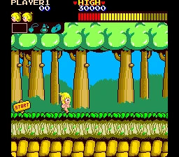 Pantalla de Wonder Boy