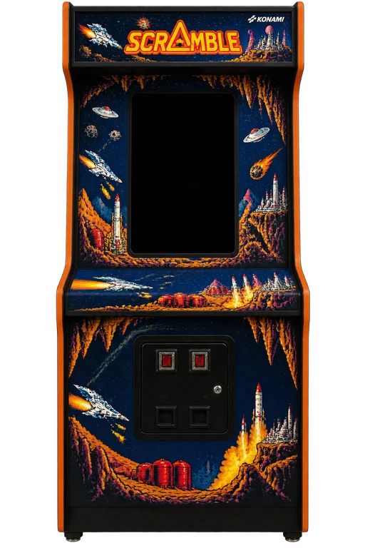 Recreativa de Scramble en el salón de UsuArcade
